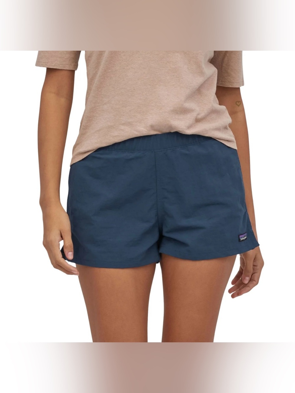 NWT Patagonia Women’s Barely Baggies Shorts Large Tidepool Blue 2.5”